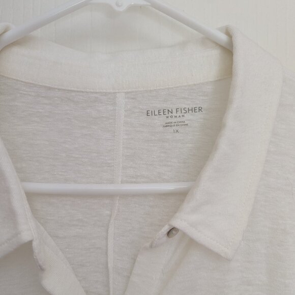 Eileen Fisher Organic Linen Tunic Top (1X) - Picture 2 of 4